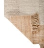 Soft Braided Rug 3X5 ft| Tan & White Carpet Dhurrie