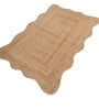 Soft Braided Rug 4X6 ft| Natural Brown Carpet Dhurrie