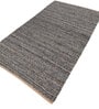 Soft Braided Rug 5X8'6 ft| Natural & Wisteria Carpet Dhurrie