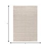 Soft Braided Rug 5X8 ft| Natural & White Carpet Dhurrie