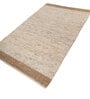 Soft Braided Rug 5X8 ft| Tan & White Carpet Dhurrie