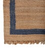 Soft Braided Rug 6X9 ft| Tan & Deep Navy Carpet Dhurrie
