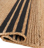 Soft Braided Rug 6X9 ft| Tan & Ebony Carpet Dhurrie