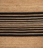 Soft Braided Rug 6X9 ft| Tan & Ebony Carpet Dhurrie