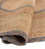 Soft Braided Rug 7X9 ft| Tan & Seaside Blue Carpet Dhurrie