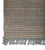 Soft Braided Rug 8X10 ft| Tan & Deep Sea Carpet Dhurrie