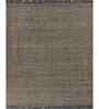 Soft Braided Rug 8X10 ft| Tan & Ebony Carpet Dhurrie