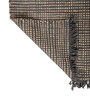 Soft Braided Rug 8X10 ft| Tan & Ebony Carpet Dhurrie
