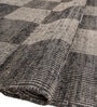Soft Chess Checkered Rug 5'6X7'6 ft| Tan & Ebony Carpet Dhurrie