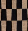 Soft Chess Checkered Rug 5X8 ft| Natural & Ebony Carpet Dhurrie
