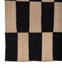Soft Chess Checkered Rug 5X8 ft| Natural & Ebony Carpet Dhurrie