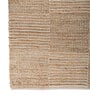 Soft Geometric Block Rug 5X8 ft| Tan & White Carpet Dhurrie