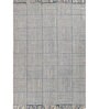Soft Geometric Block Rug 5X8 ft| Victoria Blue & White Carpet Dhurrie