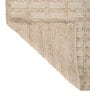 Soft Geometric Braided Rug 5X8'6 ft| Tan & White Carpet Dhurrie