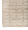 Soft Geometric Braided Rug 5X8'6 ft| Tan & White Carpet Dhurrie