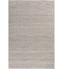Soft Geometric Braided Rug 5X8 ft| Beige & White Carpet Dhurrie