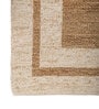 Soft Geometric Braided Rug 5X8 ft| Natural & White Carpet Dhurrie