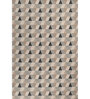 Soft Geometric Rug 4'6X7 ft| Medium Blue & White Carpet Dhurrie