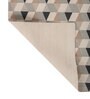 Soft Geometric Rug 4'6X7 ft| Medium Blue & White Carpet Dhurrie