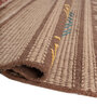 Soft Geometric Rug 4X5 ft| Natural Brown & Beige Carpet Dhurrie