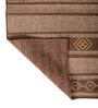 Soft Geometric Rug 4X5 ft| Natural Brown & Beige Carpet Dhurrie