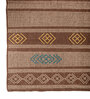 Soft Geometric Rug 4X5 ft| Natural Brown & Beige Carpet Dhurrie