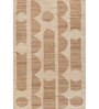 Soft Geometric Rug 5'6X8 ft| Tan & Natural Carpet Dhurrie