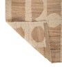 Soft Geometric Rug 5'6X8 ft| Tan & Natural Carpet Dhurrie