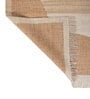 Soft Geometric Rug 5X8 ft| Tan & Natural Brown Carpet Dhurrie