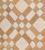 Soft Geometric Rug 5X8 ft| Tan & White Carpet Dhurrie