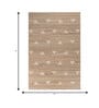 Soft Lattice Rug 5X8 ft| Natural Brown Carpet Dhurrie