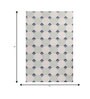Soft Ogee Rug 5X8 ft| Dark Night Blue & White Carpet Dhurrie