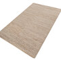 Soft Striped Rug 5X8 ft| Natural & White Carpet Dhurrie