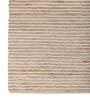 Soft Striped Rug 5X8 ft| Natural & White Carpet Dhurrie
