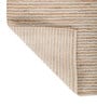 Soft Striped Rug 5X8 ft| Natural & White Carpet Dhurrie