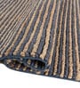 Soft Striped Rug 5X8 ft| Siam Blue & Tan Carpet Dhurrie