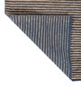 Soft Striped Rug 5X8 ft| Siam Blue & Tan Carpet Dhurrie