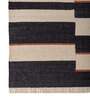 Soft Striped Rug 6X9 ft| Ebony & White Carpet Dhurrie