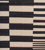 Soft Striped Rug 6X9 ft| Ebony & White Carpet Dhurrie