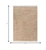 Soft Textured Braided Rug 5'6X7'6 ft| Tan & White Carpet Dhurrie