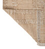 Soft Textured Braided Rug 5'6X7'6 ft| Tan & White Carpet Dhurrie