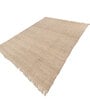 Soft Textured Braided Rug 8X10 ft| Tan & Beige Carpet Dhurrie