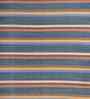 Soft Textured Striped Rug 5X7'6 ft| Deep Navy & Beige Carpet Dhurrie