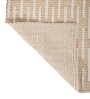 Soft Trellis Rug 5X8 ft| Tan & White Carpet Dhurrie