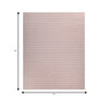 Soft Trellis Rug 8X10 ft| White & Medium Rose Carpet Dhurrie