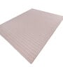 Soft Trellis Rug 8X10 ft| White & Medium Rose Carpet Dhurrie