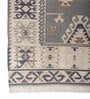 Soft Tribal Geometric Rug 8X10 ft| White & Beige Carpet Dhurrie