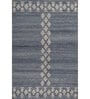 Soft Tribal Rug 4X6 ft| Dark Night Blue & White Carpet Dhurrie