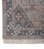 Soft Tribal Rug 5X8 ft| Coral Essence & Siam Blue Carpet Dhurrie