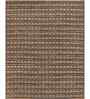 Soft Tribal Rug 8X10 ft| Tan & Ebony Carpet Dhurrie